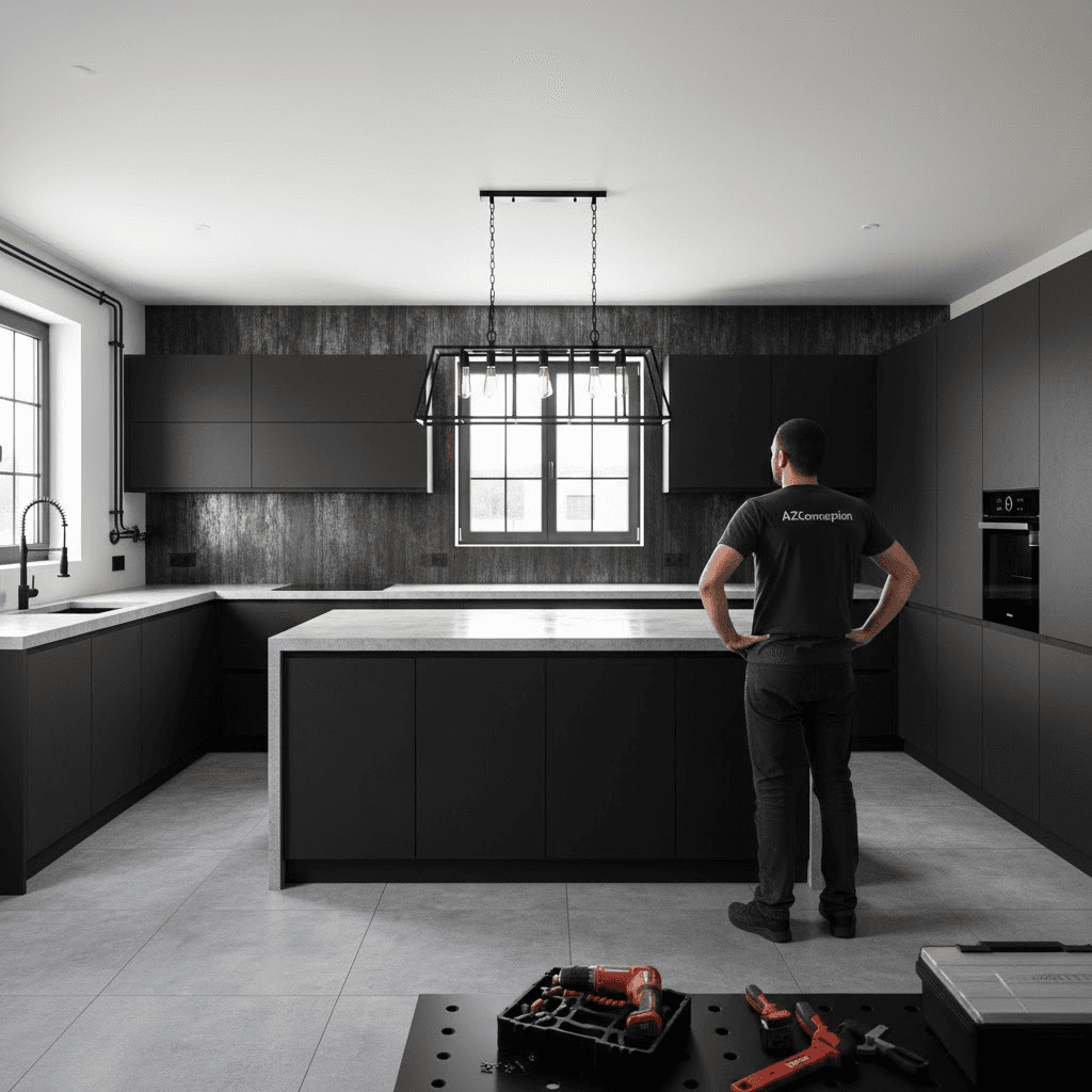 Cuisine style industriel