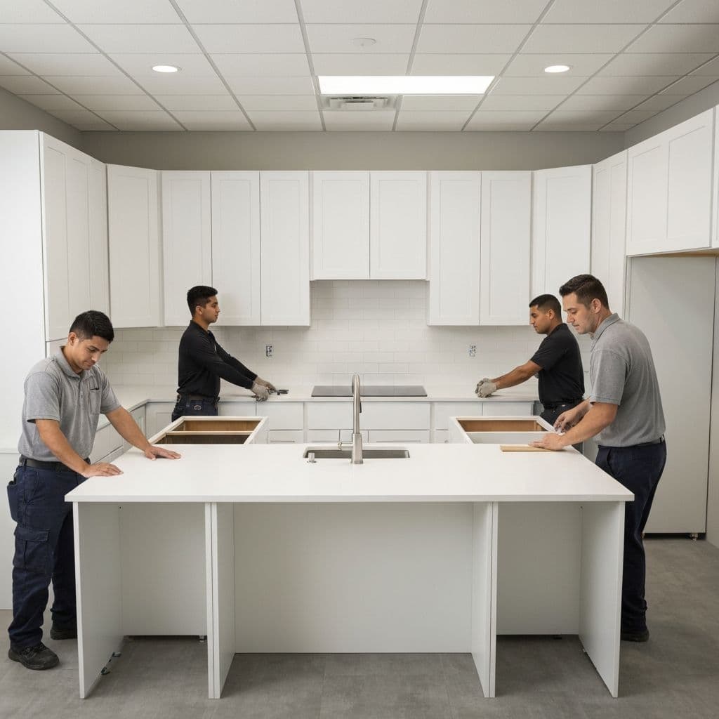 Montage de cuisine complète